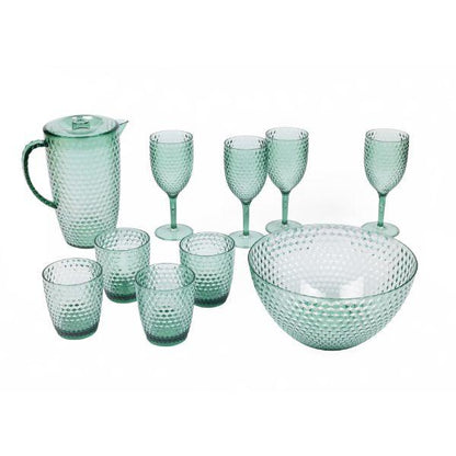 Cambridge Fete Diamond 4Pc Tumbler Set - Green