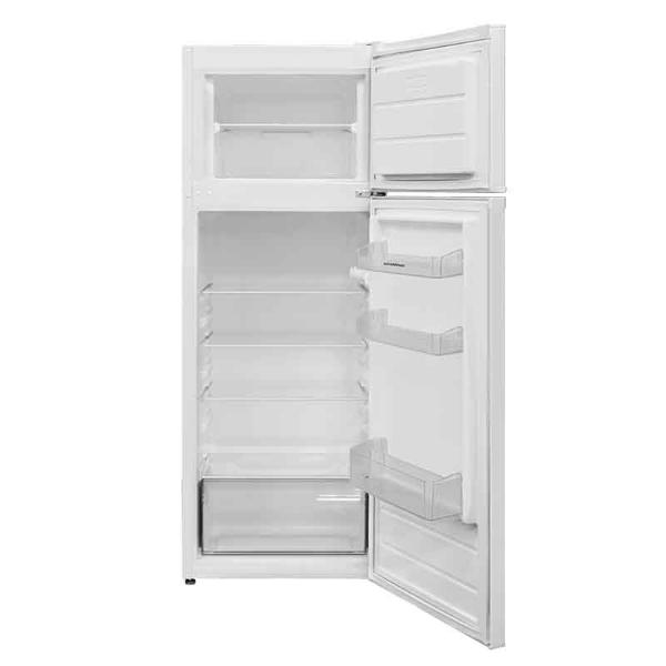 NordMende 54cm Freestanding 144cm Top Mount Low Frost Fridge Freezer White F Rated