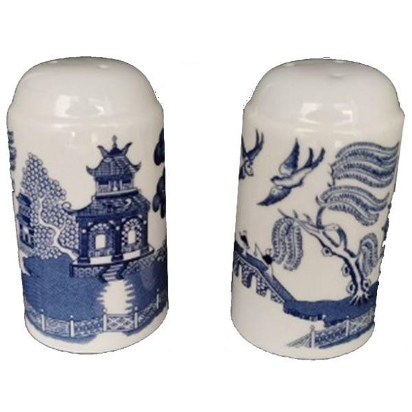 Blue Willow Salt &amp; Pepper Set                               
