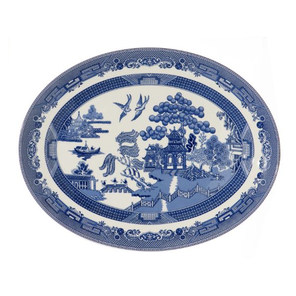 Blue Willow Oval Platter 35cm / 13.75"