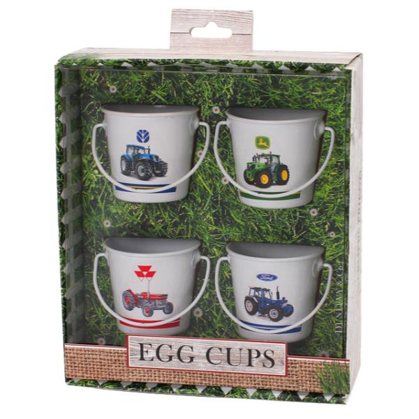 Eggcups Tractors - Set of 4