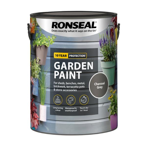 Ronseal Garden Paint Charcoal Grey 5Lt