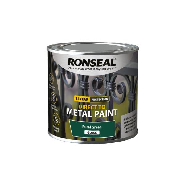 Ronseal Direct To Metal Rural Green Gloss 250Ml