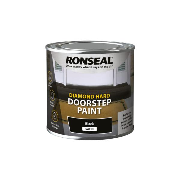 Ronseal Doorstep Paint Black 250Ml