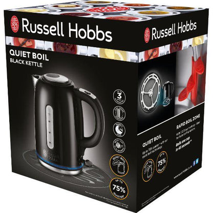 Russell Hobbs Black Quiet Boil Kettle