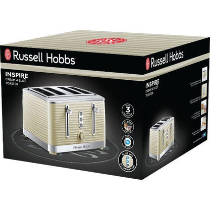Russell Hobbs 4 Slice Cream Inspire Toaster