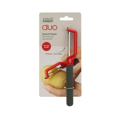 JJ DUO Swivel Peeler - Red