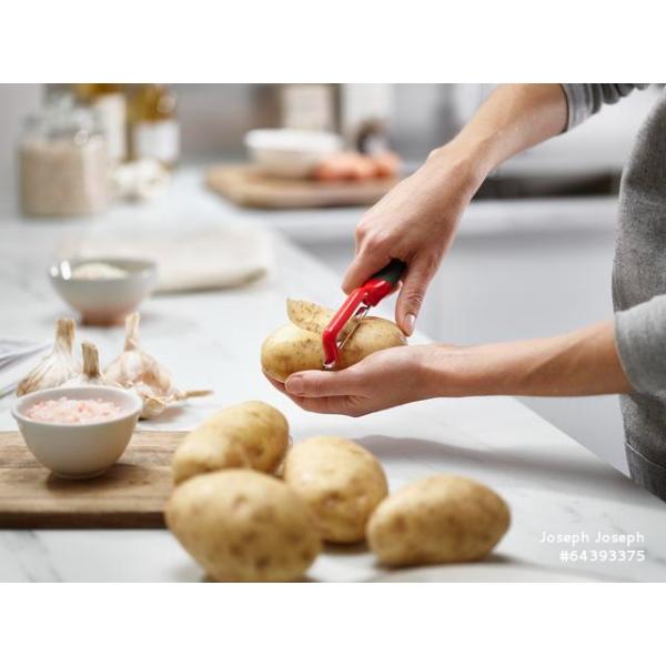 JJ DUO Swivel Peeler - Red