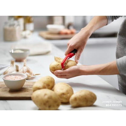 JJ DUO Swivel Peeler - Red