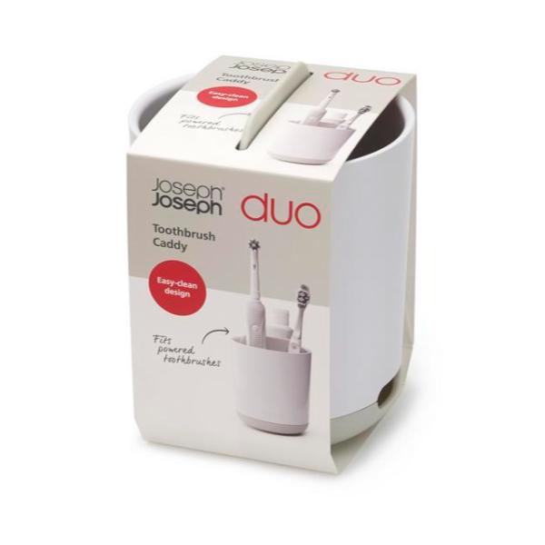 JJ DUO Toothbrush Caddy - White