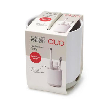 JJ DUO Toothbrush Caddy - White