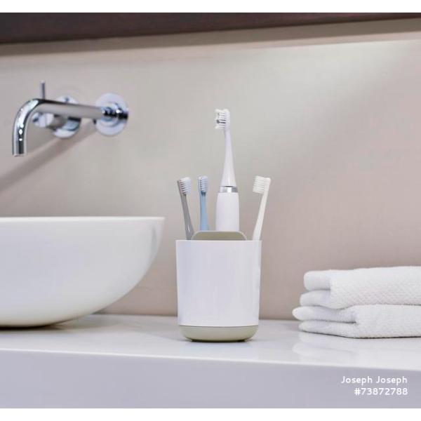 JJ DUO Toothbrush Caddy - White