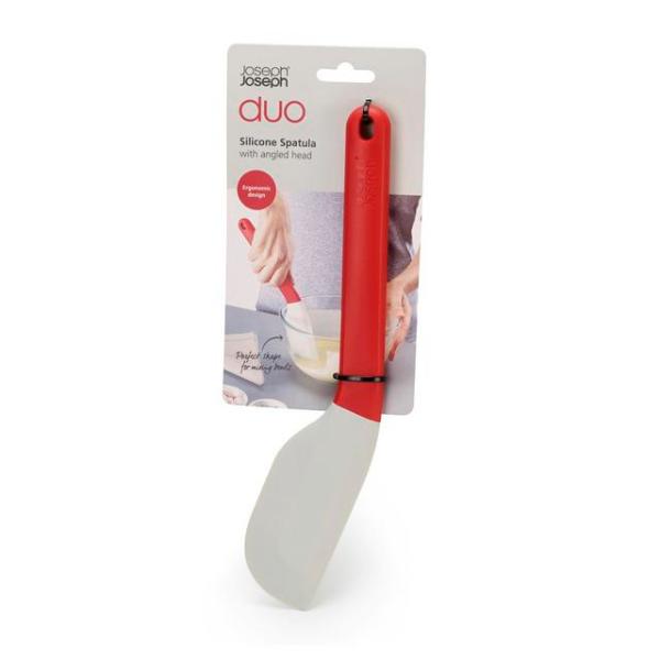 JJ DUO Ergonomic Spatula - Red/Grey