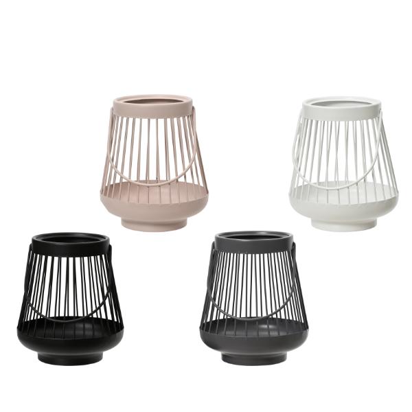 Round  Iron Lantern With Powder Coating