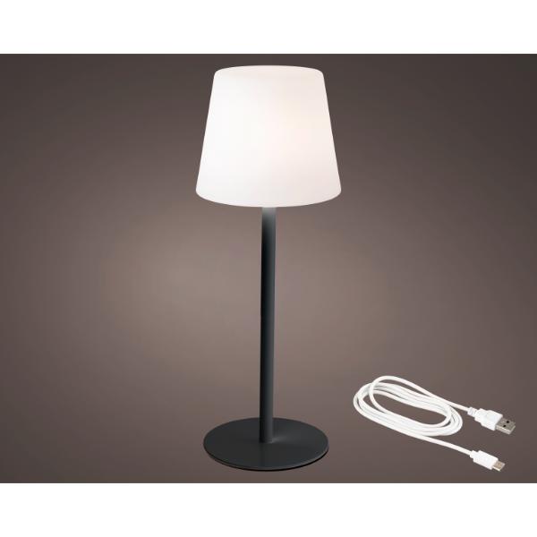 Battery Operated LED Table Light Outdoor Black