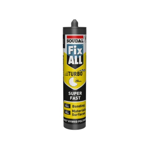 Soudal Fix All® Turbo Black Super Fast Sealant/Adhesive 290ml