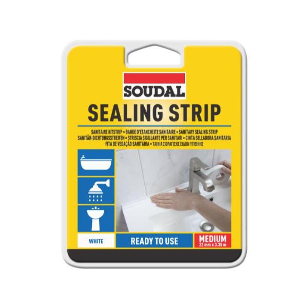 Self Adhesive Sealing Strip White 38mm x 3.35m