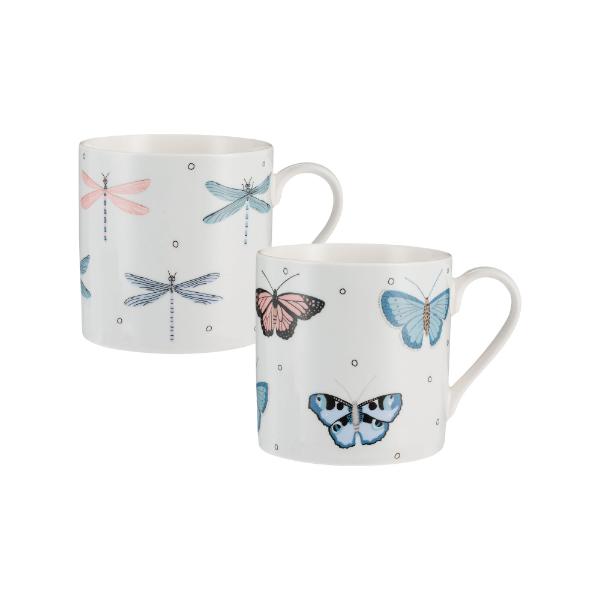 P&amp;K Fly Away Fine China Assorted Mugs 38Cl