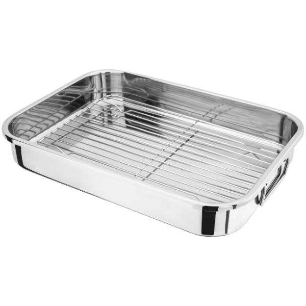 Judge Speciality Cookware 42 x 30 x 6.5cm Roasting Pan with Rack