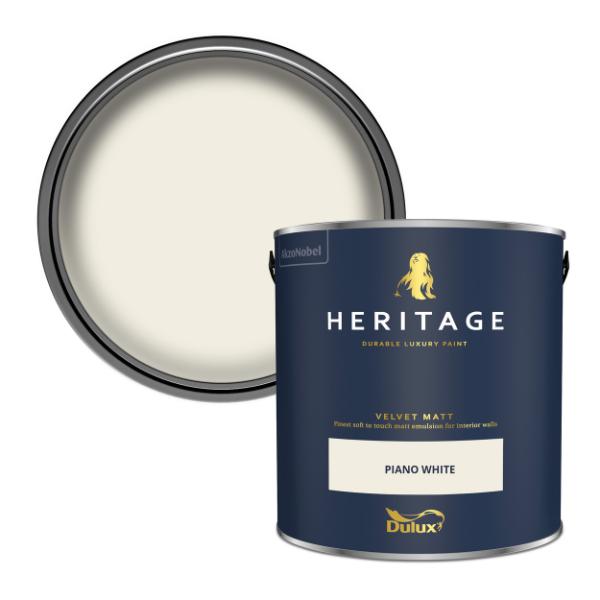 Dulux  Heritage Matt Piano White 2.5L
