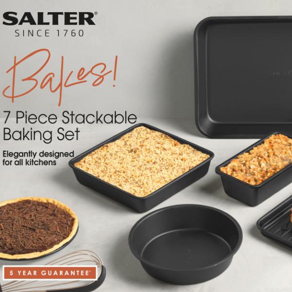 Salter Bakes 7pc Stacking Bakeware Set
