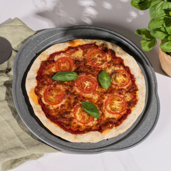 Salter Marblestone Pizza Pan With Handles