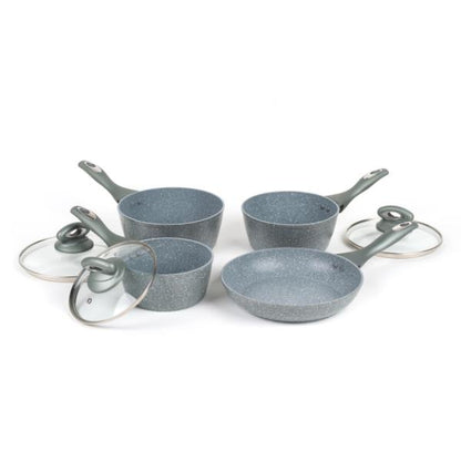 Salter Marblestone 4pc Pan Set Grey