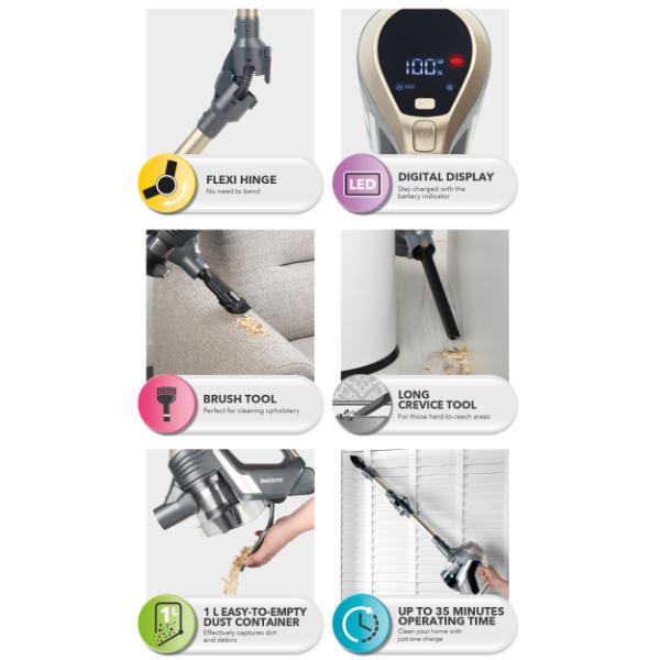 Beldray Smartflex Cordless Vacuum with LED Display