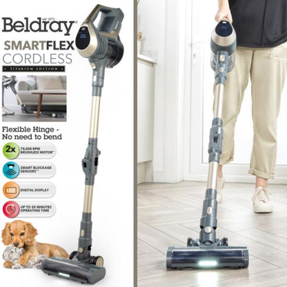Beldray Smartflex Cordless Vacuum with LED Display