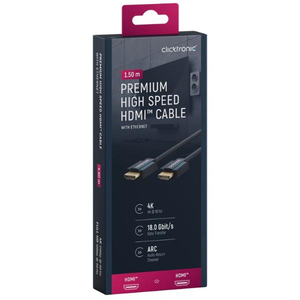Clicktronic (PREMIUM) HDMI Cable 1.5m