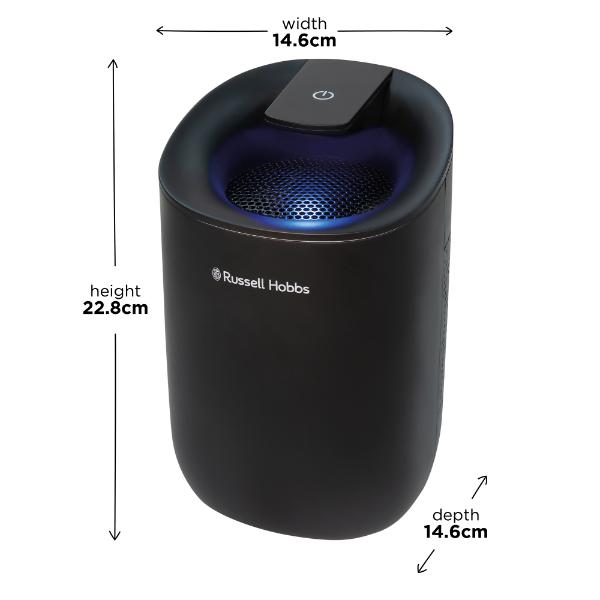 Russell Hobbs Black Mini Dehumidifier