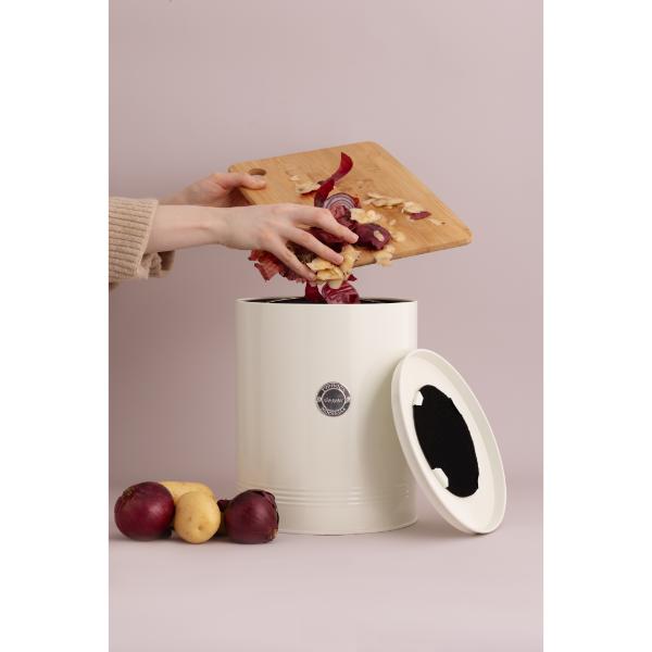 Typhoon Living Cream 5L Compost Caddy