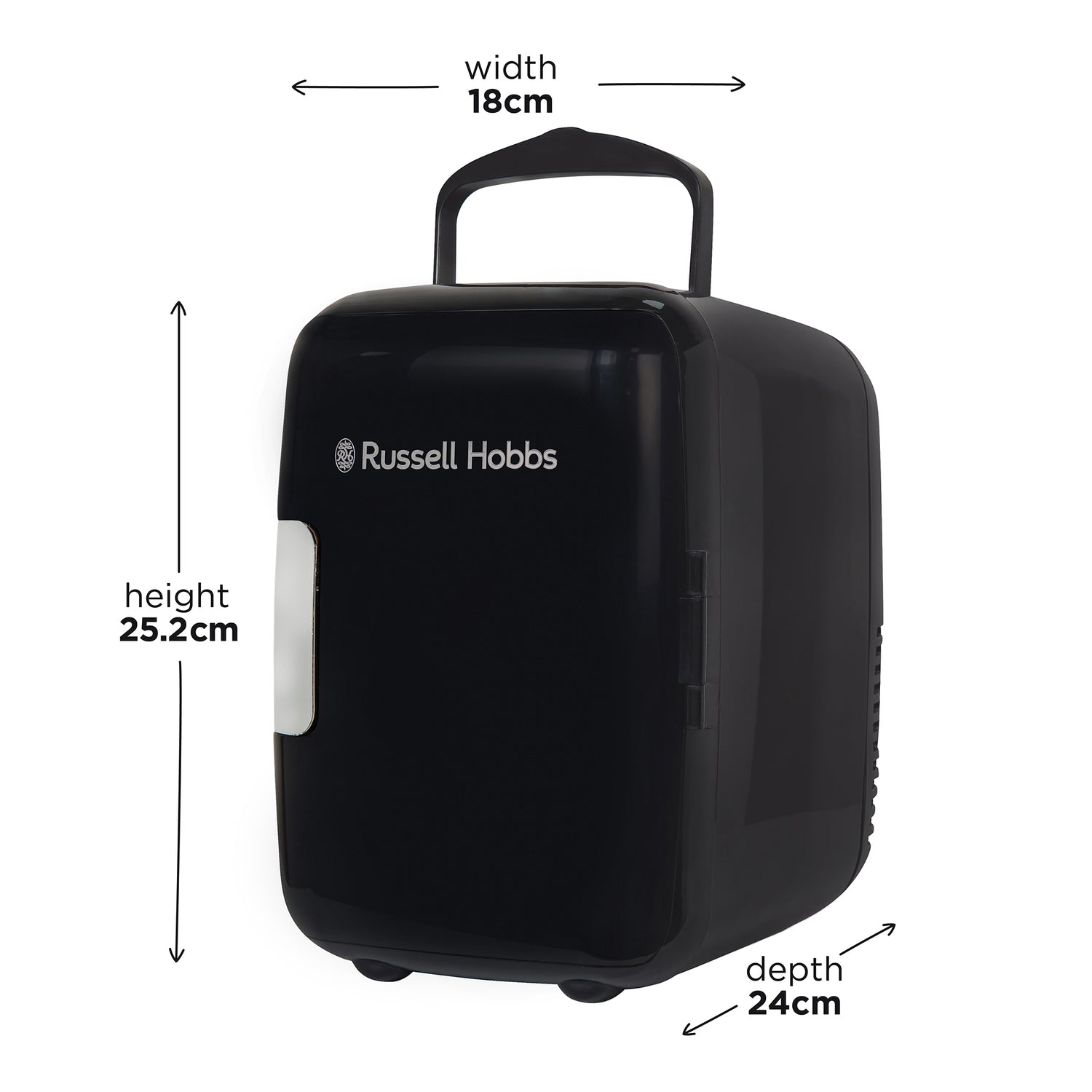 Russell Hobbs 4ltr Black Retro Mini Cooler
