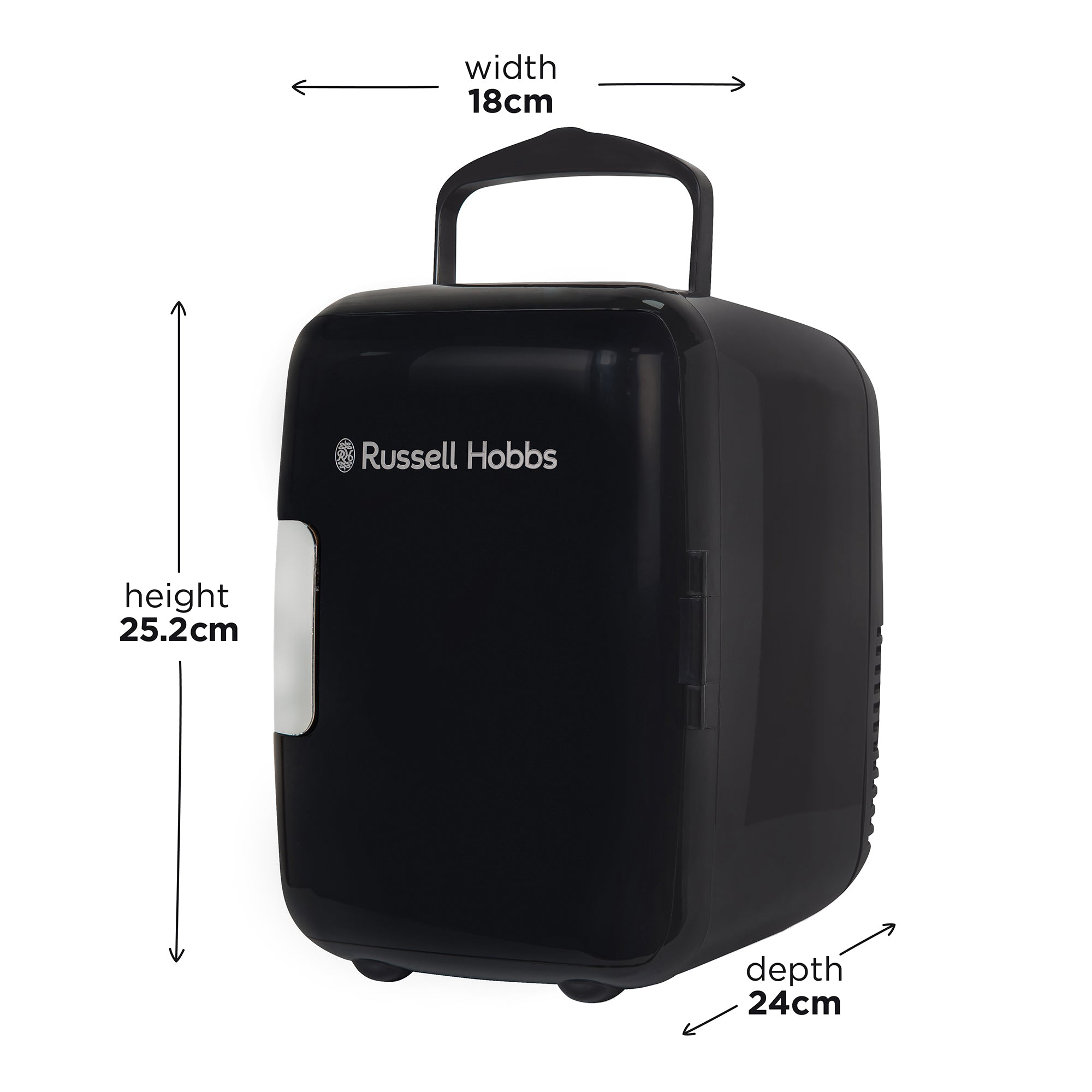 Russell Hobbs 4ltr Black Retro Mini Cooler