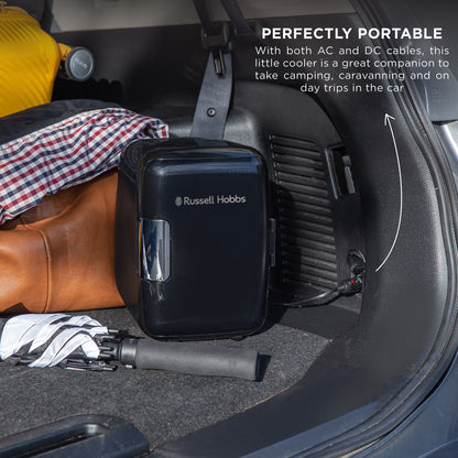 Russell Hobbs 4ltr Black Retro Mini Cooler