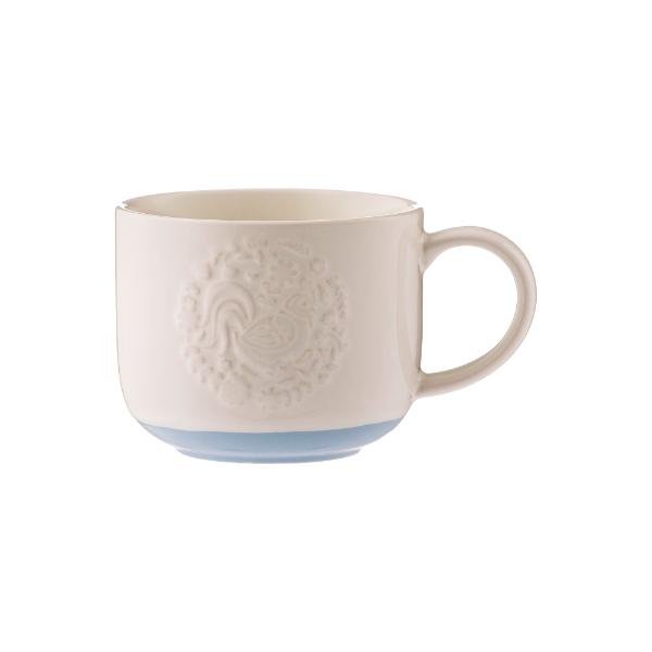 Mason Cash Folk Farmyard Cockerel Blue Mug