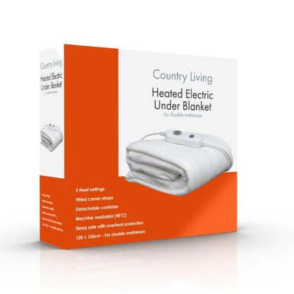 Country Living Double Electric Heated Blanket - 120×135cm