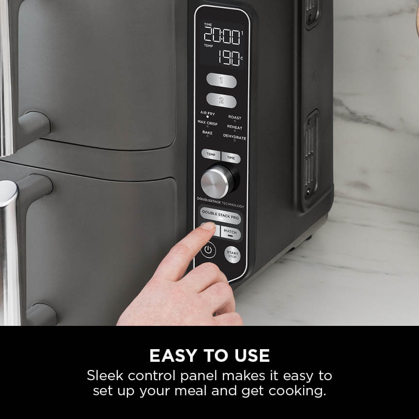 Ninja SL400UK Double Stack XL 2-Drawer Air Fryer 9.5