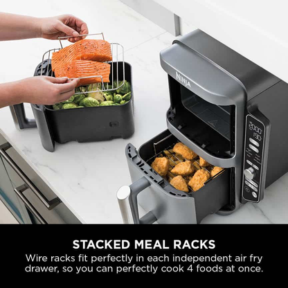 Ninja SL400UK Double Stack XL 2-Drawer Air Fryer 9.5