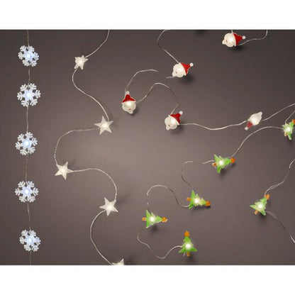 Christmas Micro LED Deco String Lights Battery Operated Indoor