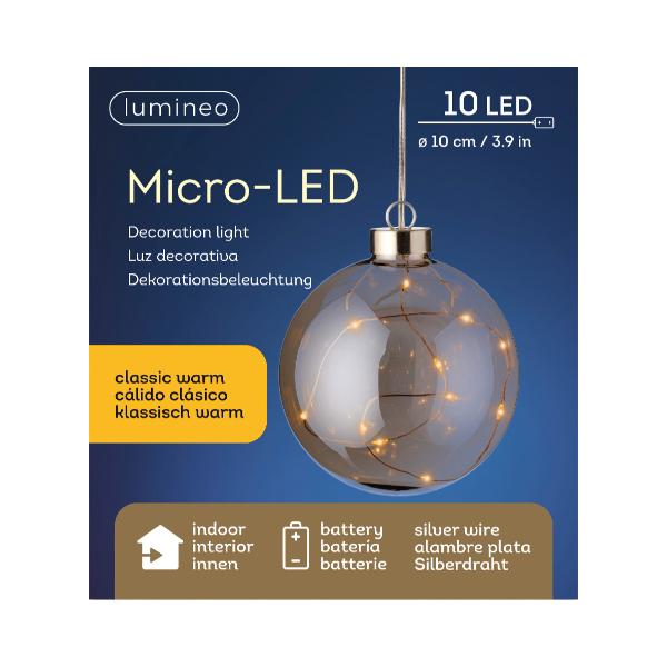 Christmas Micro LED  round shape light - battery operated indoor
