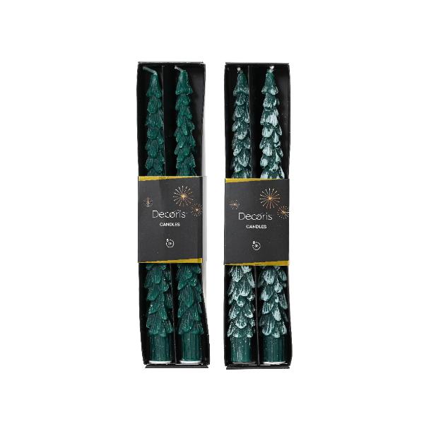 Christmas Dinnertree Candle Green