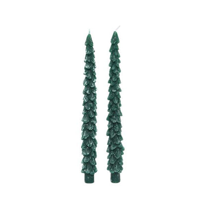 Christmas Dinnertree Candle Green