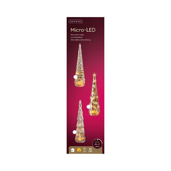 Christmas Micro LED tree ornament - battery operated