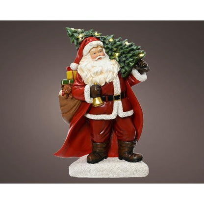 Christmas Micro LED Santa figurine  - Battery operated BO