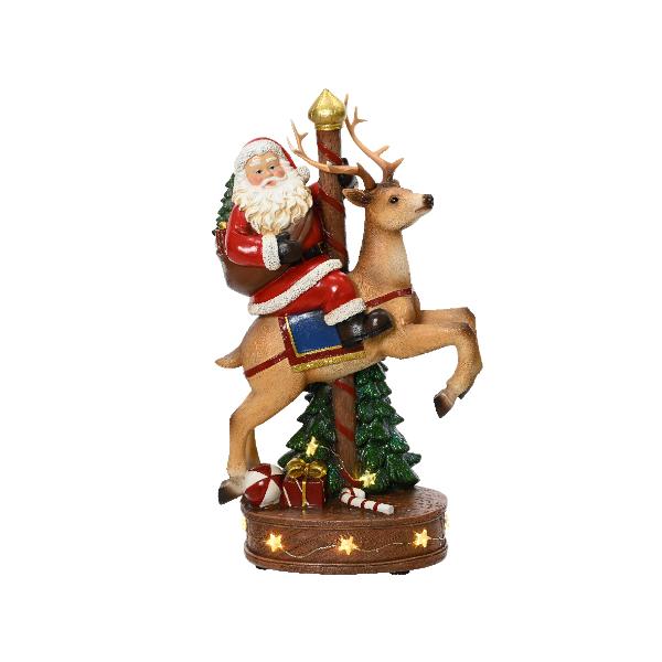 Christmas Micro LED Santa figurine  - Battery operated BO
