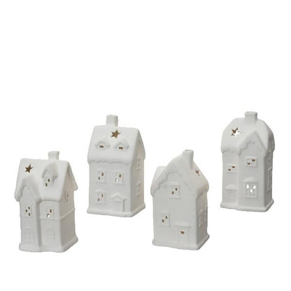 Christmas House Design Decoration Porcelain Tealight Holders 16.7Cm
