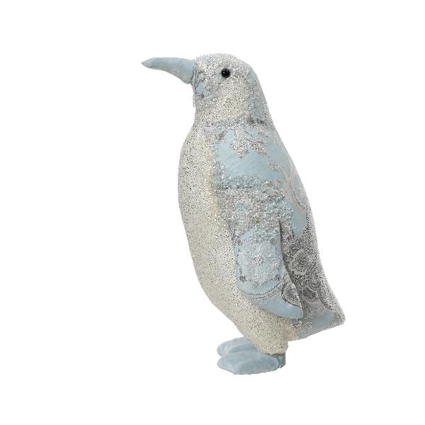 Christmas Penguin Figurine Polyester 28.5Cm