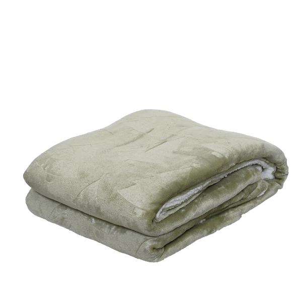 Green christmas themed Throw - polyester