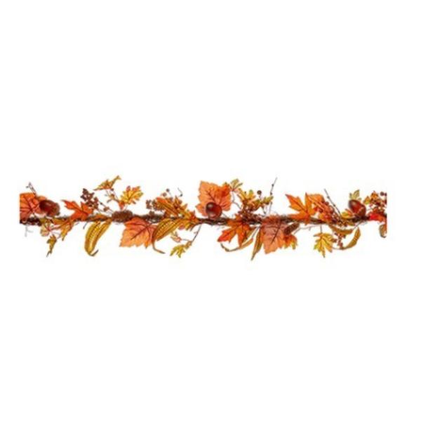 1.8m Autumnal Garland with Acorns
